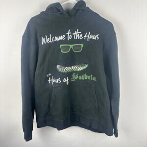Welcome‎ To The Haus Of Holbein Hoodie Men’s Large Port & Company Black